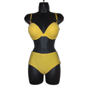 Youmita Size 36C Lemon Push Up Bra and Large Seamless Panty NWT